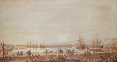 Veduta del nuovo porto di Tolone e della squadra del re, 1777 da Michel de Toulon
